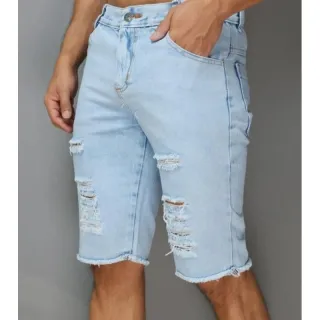 Promoção Bermuda Masculina Jeans Premium com Lycra