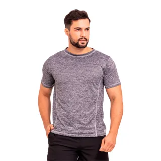 Confortável Camiseta Dry Fit Masculina - Costura Tripla - Marron
