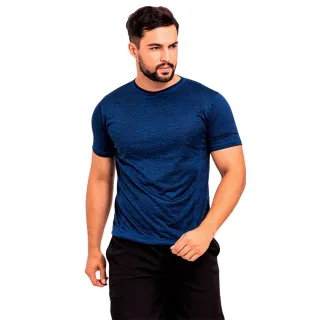 Confortável Camiseta Dry Fit Masculina - Costura Tripla - Marron