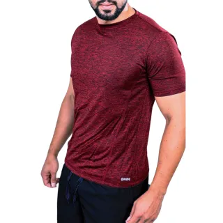 Confortável Camiseta Dry Fit Masculina - Costura Tripla - Marron
