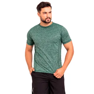 Confortável Camiseta Dry Fit Masculina - Costura Tripla - Marron