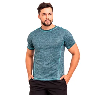 Confortável Camiseta Dry Fit Masculina - Costura Tripla - Marron