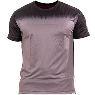 Camiseta Masculina Dry Fit para Ciclismo, Corrida e Academia - Cinza Escuro
