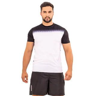 Camiseta Masculina Dry Fit para Ciclismo, Corrida e Academia - Cinza Escuro