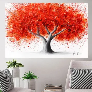 Grande Arvore Colorida Quadro Decorativo 110x80cm Sala Quarto - 23