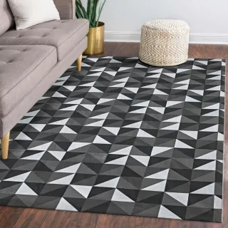 Tapete Premium Gorgurinho Sala Quarto 1,00x1,40 - Cores Variadas - AZUL ABSTRATO