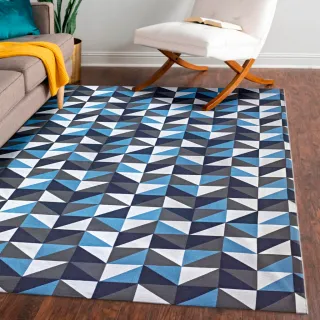 Tapete Premium Gorgurinho Sala Quarto 1,00x1,40 - Cores Variadas - AZUL ABSTRATO