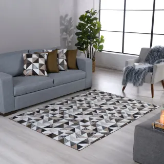 Tapete Premium Gorgurinho Sala Quarto 1,00x1,40 - Cores Variadas - AZUL ABSTRATO