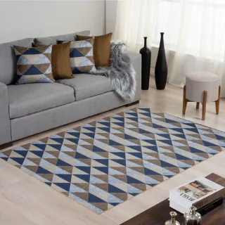 Tapete Premium Gorgurinho Sala Quarto 1,00x1,40 - Cores Variadas - AZUL ABSTRATO