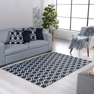 Tapete Premium Gorgurinho Sala Quarto 1,00x1,40 - Cores Variadas - AZUL ABSTRATO