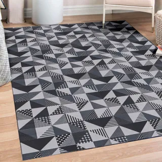 Tapete Premium Gorgurinho Sala Quarto 1,00x1,40 - Cores Variadas - AZUL ABSTRATO