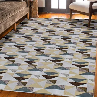 Tapete Premium Gorgurinho Sala Quarto 1,00x1,40 - Cores Variadas - AZUL ABSTRATO