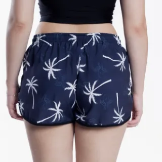 Moda Praia Verão Casal Kit Mozão Coqueiros Shorts Tactel - G1