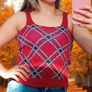 Promoção: Regata Animal Print Zebra de Tricot - preto/bege