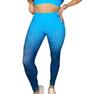 Fitness Poliamida Calça Leg Degradê Academia Várias Cores - Roxo