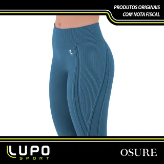 Legging Feminina Lupo Max Sport Original - Sem Costura, Cintura Alta - Vermelho Pomodoro