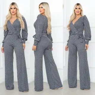 Calça Pantalona Manga Longa Princesa - MACACÃO LARISSA - FUSCIA