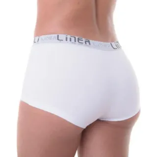 Short Boxer Feminina Kit 10 Calcinha Box Cuecas Adulto - Lisas Sortidas