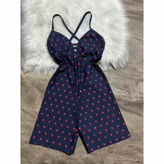 Alça fina macacquinho: estilo e conforto em uma peça - Preto e Branco