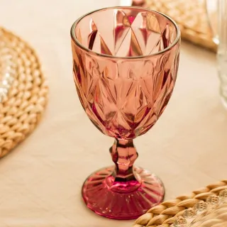 Conjunto de Taças de Vidro Lotus - 6 Peças, 300ml - Marsala