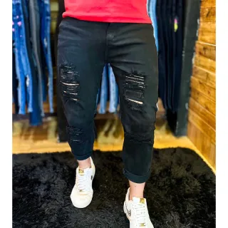 Queima de estoque: Calça masculina skinny LD jeans - Calça clara