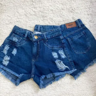 Moda Verão Shorts Jeans Feminino Cintura Alta Hot Pants Zara - 36