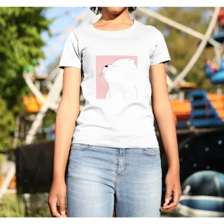 Camiseta Desenho Urso Poliéster - Raryel - Ice Bear Azul
