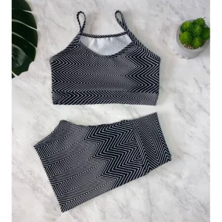 Top + Short Fitness Conjunto GG até - 20