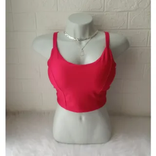 Blusa Cropped Feminina com Tiras nas Costas e Alcinha - Blogueirinha - Verde água