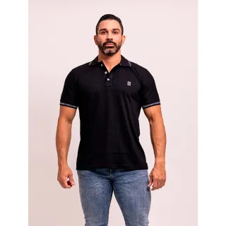 Camiseta Masculina Polo Casual Básica para Lazer em Algodão Piquet - Marrom
