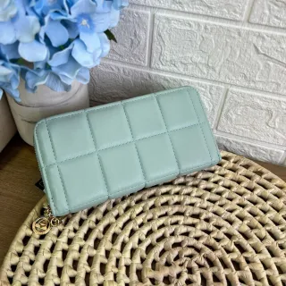 Bordada Feminina Carteira em 2 Zíper - Preto1102