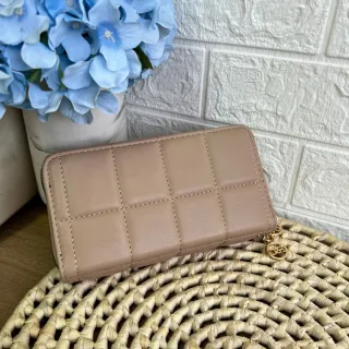 Bordada Feminina Carteira em 2 Zíper - Preto1102