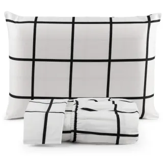 Lençol Casal com Elástico Padrão Box 3 Peças 200 Fios - Promoção Raryel - Cairo