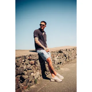 Camisa Social Masculina Manga Curta Estampada Verão Viscose M ao G2 Slim Fit - Serumano Clothing - Listrado