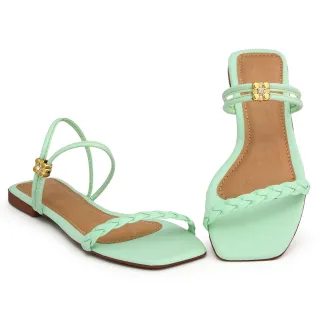 Promoção - Sandália Feminina Rasteirinha Confortável com Regulagem Ajustável - Branco