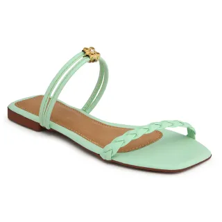 Promoção - Sandália Feminina Rasteirinha Confortável com Regulagem Ajustável - Branco