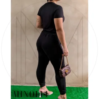 Blusinha Babylook Suave Suede Conjunto Jogging Calça Confortável Fardamento Joguer - Bordô