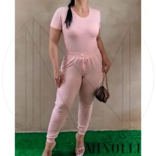 Blusinha Babylook Suave Suede Conjunto Jogging Calça Confortável Fardamento Joguer - Bordô