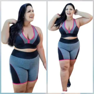 Top e Bermuda Fitness para Academia - Sortidas Cores - Amarelo
