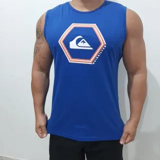 Machão Regatas Masculinas em Algodão - P, M, G, GG - HURLEY AZUL