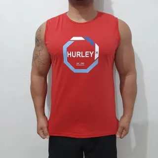 Machão Regatas Masculinas em Algodão - P, M, G, GG - HURLEY AZUL