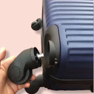 Mala de Bordo para Viagem com Rodinhas 360 Graus, Material em ABS Resistente e Cadeados Embutidos - N verde 17