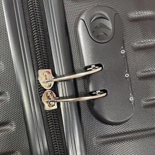 Mala de Bordo para Viagem com Rodinhas 360 Graus, Material em ABS Resistente e Cadeados Embutidos - N verde 17