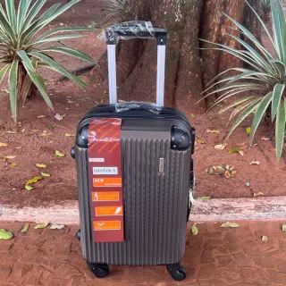 Mala de Bordo para Viagem com Rodinhas 360 Graus, Material em ABS Resistente e Cadeados Embutidos - N verde 17