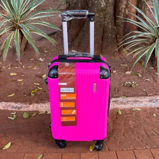 Mala de Bordo para Viagem com Rodinhas 360 Graus, Material em ABS Resistente e Cadeados Embutidos - N verde 17