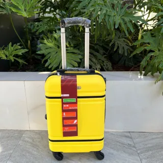 Mala de Bordo para Viagem com Rodinhas 360 Graus, Material em ABS Resistente e Cadeados Embutidos - N verde 17