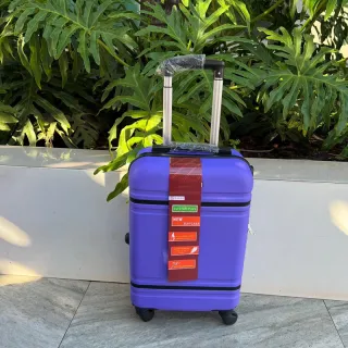 Mala de Bordo para Viagem com Rodinhas 360 Graus, Material em ABS Resistente e Cadeados Embutidos - N verde 17