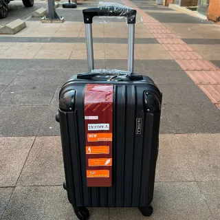 Mala de Bordo para Viagem com Rodinhas 360 Graus, Material em ABS Resistente e Cadeados Embutidos - N verde 17