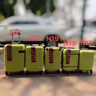 Mala de Bordo para Viagem com Rodinhas 360 Graus, Material em ABS Resistente e Cadeados Embutidos - N verde 17