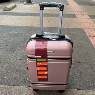 Mala de Bordo para Viagem com Rodinhas 360 Graus, Material em ABS Resistente e Cadeados Embutidos - N verde 17